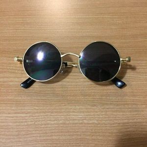 Round steampunk sunglasses